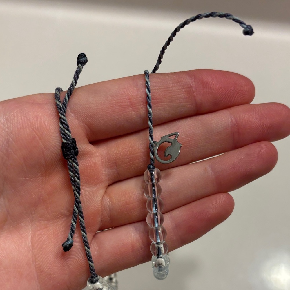 Chic Clear Beaded Bracelet - Picture 2 of 2